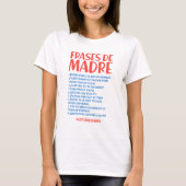 Frases de Madre T-Shirt (Vorderseite)