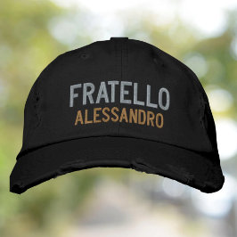 Fratello (Bruder) Personalisiert bestickter Hut