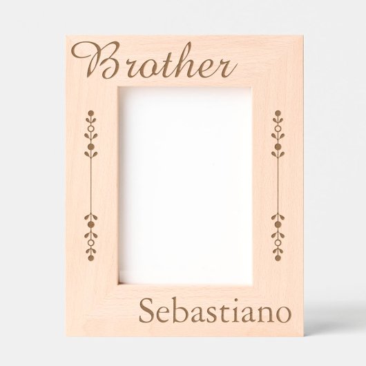 Fratello - Italian Brother - Personalized Geätzte Rahmen