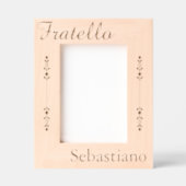 Fratello - Italian Brother - Personalized Geätzte Rahmen (Vorderseite)