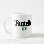 Fratello Italian Flag Mug - Italian Brother Gift Kaffeetasse (Links)