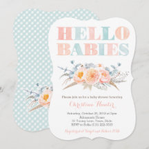 Fraternal Boy Girl Twins Genderless Baby Dusche