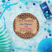 Fraternal Twins - Giraffe Themed Baby Dusche Pappteller (Party)