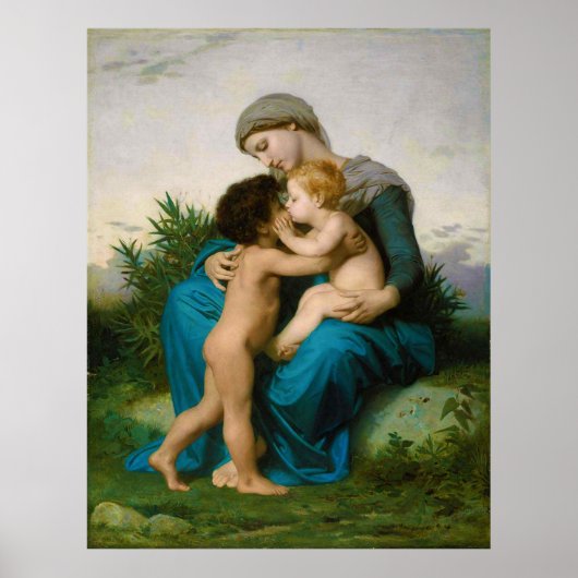 Fraternale Liebe von William Adolphe Bouguereau Poster (Vorne)