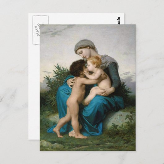 Fraternale Liebe von William-Adolphe Bouguereau Postkarte (Vorne/Hinten)