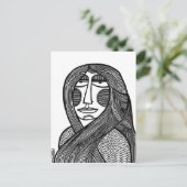 Frau /01 postkarte (Stehend Vorderseite)