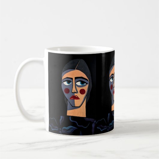 "Frau (102)" Kaffeetasse (Links)