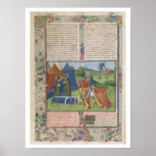 Frau 115 f.425v Lancelot Killing Sir Agravain (vel Poster