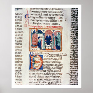 Frau 150 f.61v A Urteil aus dem "Decrets de St. Poster