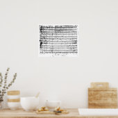 Frau 1548 Ouvertur der Oper "Don Giovanni" Poster (Küche)