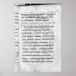 Frau 18 Annahme fol.69 von 'Troparium Poster