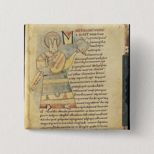 Frau 18 f.8 St Matthew der Evangelist Button (Vorderseite)