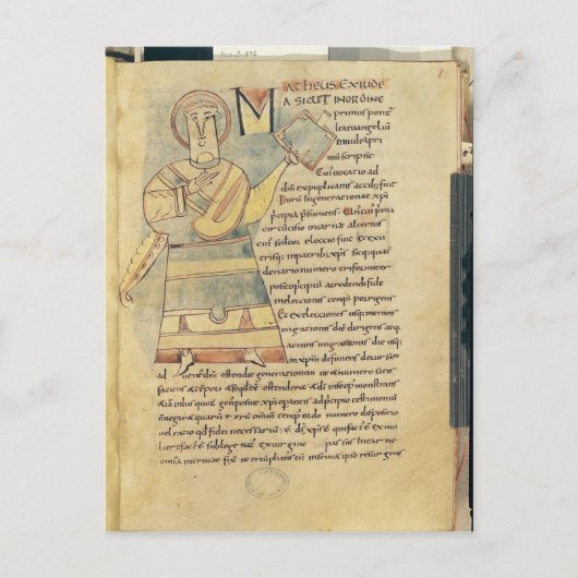 Frau 18 f.8 St. Matthew, Evangelist Postkarte (Vorderseite)