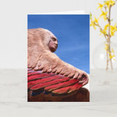 Frau (1)/Grußkarte Karte (Gelbe Blume)