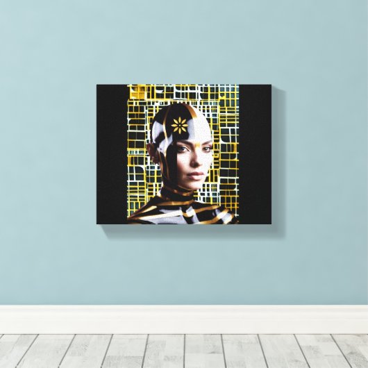 Frau 1 leinwanddruck (Insitu (Holzboden))