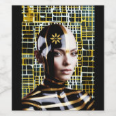 Frau 1 weinetikett (Einzelnes Label)