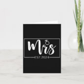 Frau 2024 Future Frau Bride Wedding Matching Engag Karte (Vorderseite)