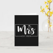 Frau 2024 Future Frau Bride Wedding Matching Engag Karte (Gelbe Blume)