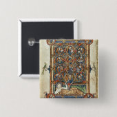 Frau 21926 der Baum von Jesse von einem Psalter Button (Vorne & Hinten)