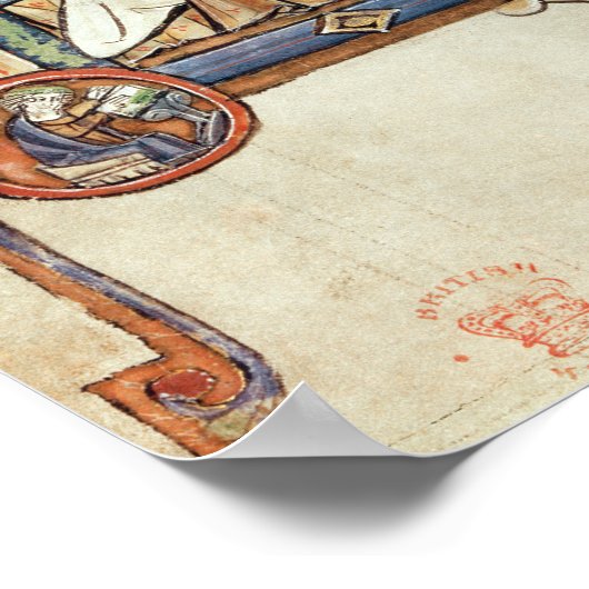 Frau 21926 The Tree of Jesse from a psalter Poster (Ecke)