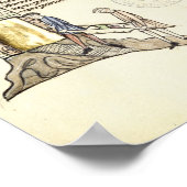 Frau 21 f.167v Bau eines Turms Poster (Ecke)