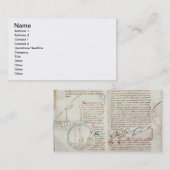 Frau-235 Geometrie f.32 u. 33, von einem 'Traite Visitenkarte (Vorne/Hinten)