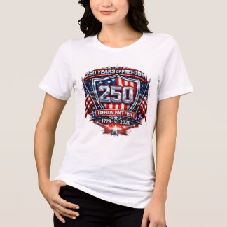 Frau "250 Jahre Freiheit" T-Shirt Keep America Tri-Blend Shirt