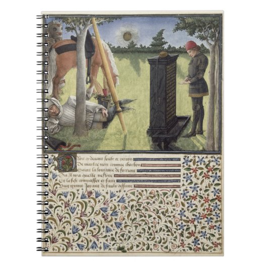 Frau 2597 am Sonnenaufgang, Herz liest die Notizblock (Vorderseite)