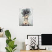 Frau 2597 Ehrenknies vor dem Ehrenplorin Poster (Heimbüro)