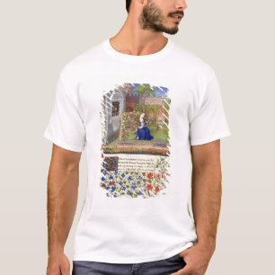 Frau 2617 Emilia in ihrem Garten, Platte 22, von T-Shirt