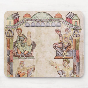 Frau 2 Musiker fol.11 vier, von einem Buch von Mousepad