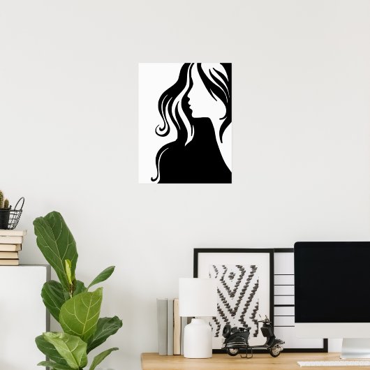 Frau-311607 Portrait Mädchen schöne Frau Poster (Heimbüro)