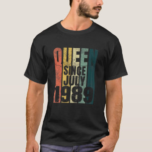 Frau 32. Geburtstag Frau Quarantäne Königin Seit T-Shirt
