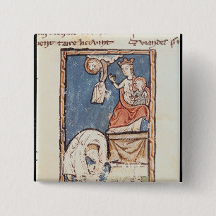 Frau 3516 f.127 der Jongleur von Notre Dame Button