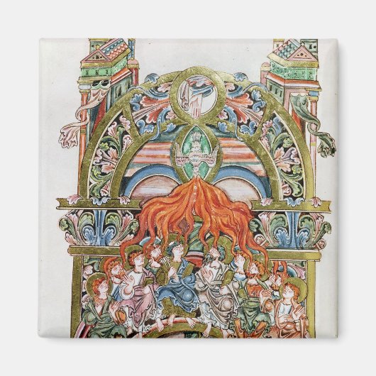 Frau 369 f.29v Pentecost Magnet (Vorne)