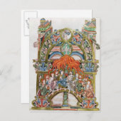 Frau 369 f.29v Pentecost Postkarte (Vorne/Hinten)