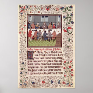 Frau 370 fol.184 das letzte Abendessen Poster