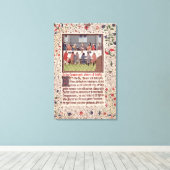 Frau 370 fol.184 Letztes Abendmahler Leinwanddruck (Insitu (Holzboden))