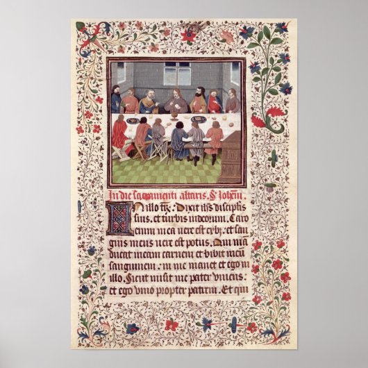 Frau 370 fol.184 Letztes Abendmahler Poster (Vorne)