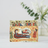 Frau 404 fol.1v Die Krippe, aus einem Evangelium Postkarte (Stehend Vorderseite)