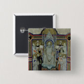 Frau 501 St. Benedict (Pergament) Button (Vorne & Hinten)