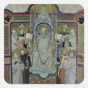 Frau 501 St. Benedict (Pergament) Quadratischer Aufkleber
