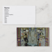 Frau 501 St. Benedict (Pergament) Visitenkarte (Vorne/Hinten)