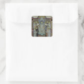 Frau 501 St. Benedict (Vellum) Quadratischer Aufkleber (Tasche)