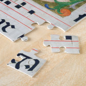 Frau 515 f.1r der wunderbare Entwurf der Fische, Puzzle (Seite)