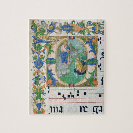 Frau 515 f.1r der wunderbare Entwurf der Fische, Puzzle (Vertikal)