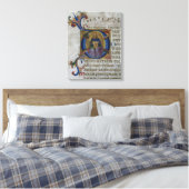 Frau 531 f.169v Historisierte erste 'D' mit Ki Leinwanddruck (Insitu (Schlafzimmer))