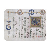 Frau 564 f.13v Page mit einer Historisierung der e Magnet (Horizontal)