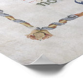 Frau 564 f.13v Page mit einer Historisierung der e Poster (Ecke)