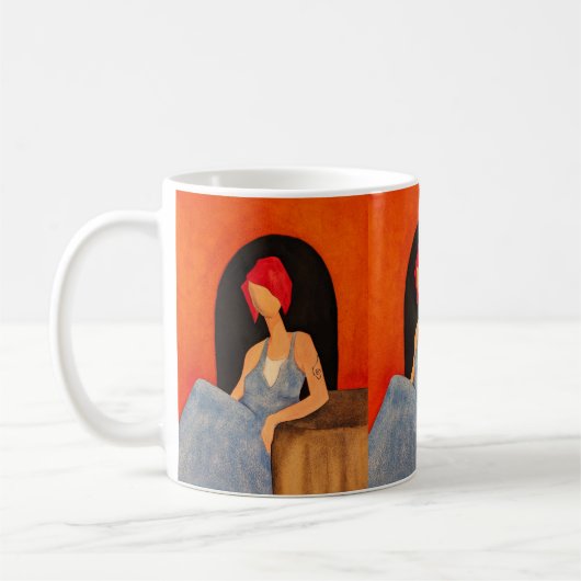 "Frau (87)" Kaffeetasse (Links)